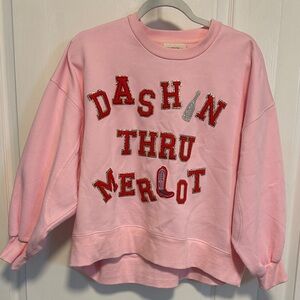 Judith March  Sweatshirt with Red and Gold Lettering.